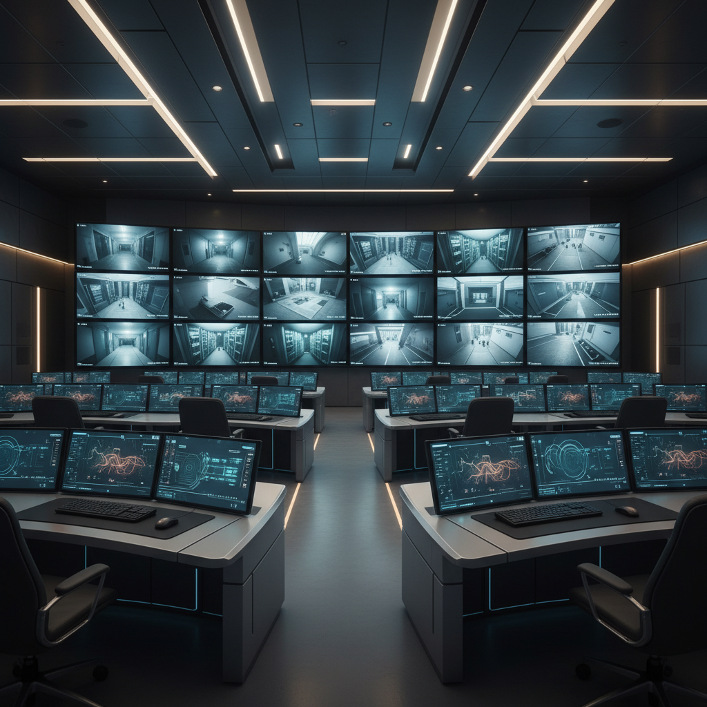 Security industry photograph illustrating concepts from 4 Surprising Benefits of Security Guards for Business